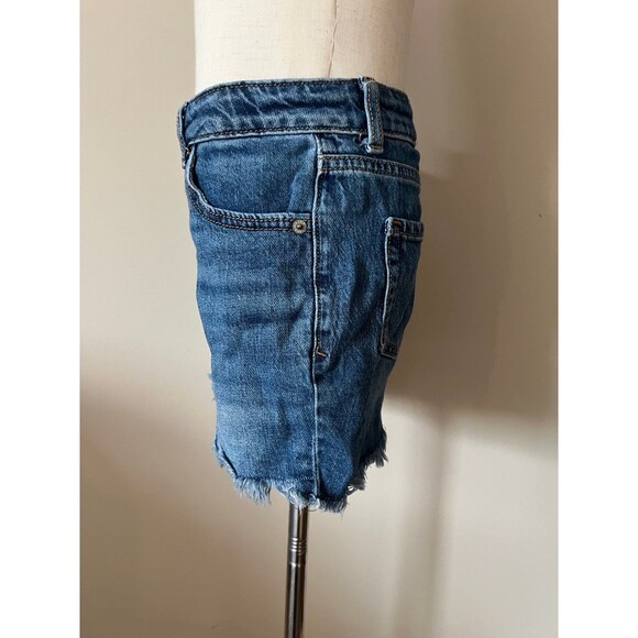 sz 10/12 Girls Blue Jean Stretch Shorts by Cat & Jack - Picture 4 of 6